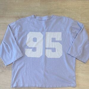 Pilcro Lavender '95 Graphic Jersey Top